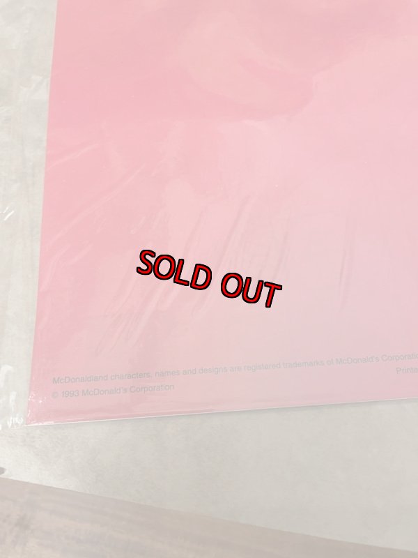 画像4: McDonald’s Ronald Coloring Calendar 1994   / マクドナルドの1994年　色塗りカレンダー (4)