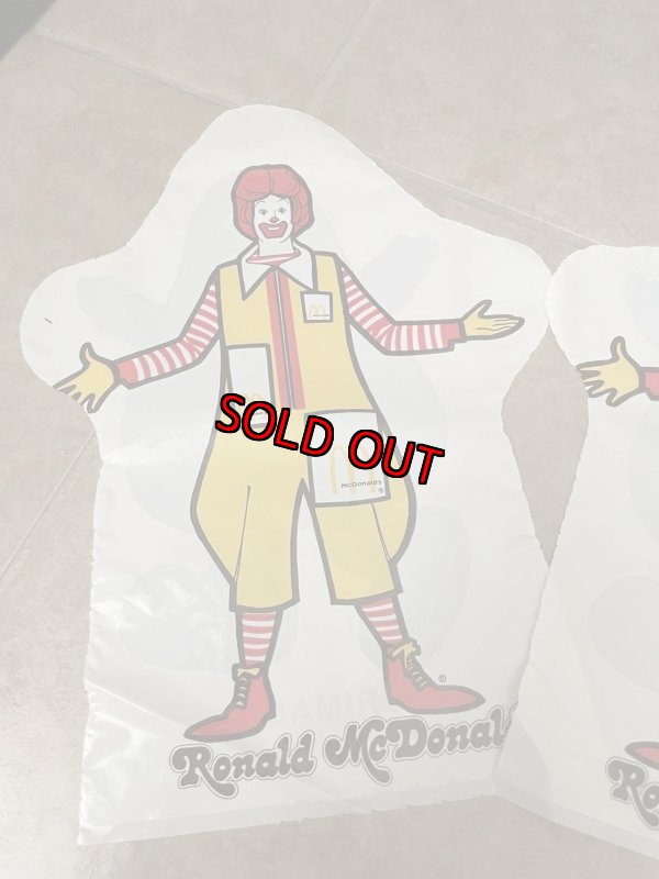 画像3: McDonald’s Ronald & Grimace Plastic hand puppet set of 3 1992/  マクドナルド、ロナルドとグリマスのプラスチック製ハンドパペット　3枚入り (3)