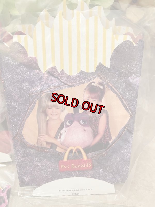 画像3:  McDonald’s Flintstones pupate fry box set of 4 with T - Shirt 1993 / マクドナルドのフリントストーン、ポテトフライ箱4枚セットと子供用Tシャツセット (3)