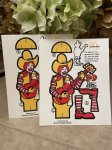画像1: McDonald’s Ronald Panch Out Small Doll set of 2 , 1994 / マクドナルドのロナルド　ソフトプラスチック製　パンチアウト人形 (1)