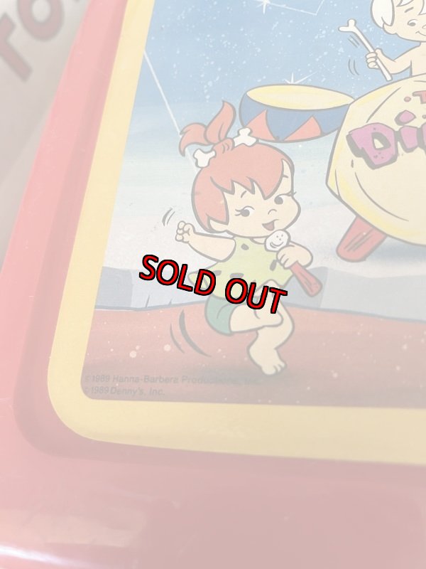 画像6: Denny’s Flintstones Red Plastic Lunch Box With Thermos 1989 / デニーズ　フリントストーン　プラスチック製　ランチボックス　水筒付き (6)