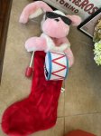 画像8: Energizer bunny pink with Christmas red socks 2006  / エナジャイザーバニー　ぬいぐるみ　クリスマスソックス (8)