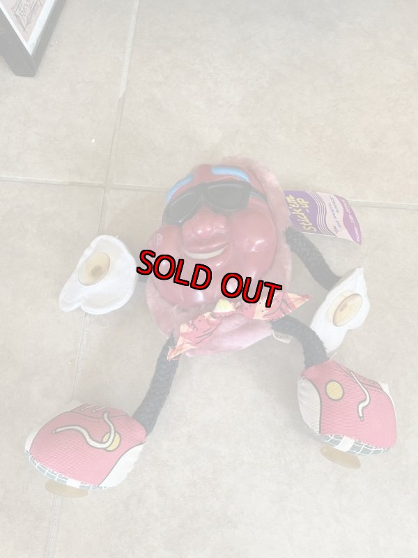 画像1: California Raisins stick’em - up Plush Doll  / カリフォルニアレーズン　吸盤付きぬいぐるみ　ドール　 (1)