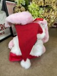 画像2: Energizer bunny pink with Christmas red socks 2006  / エナジャイザーバニー　ぬいぐるみ　クリスマスソックス (2)