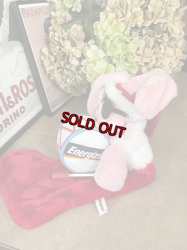 画像3: Energizer bunny pink with Christmas red socks 2006  / エナジャイザーバニー　ぬいぐるみ　クリスマスソックス (3)