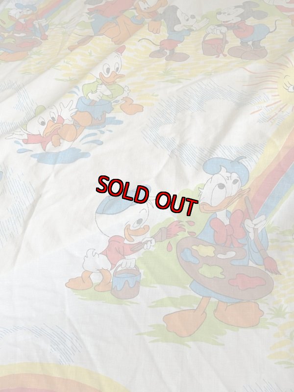 画像6: Disney Mickey Mouse Box sheet 60‘s / ディズニーのミッキーマウス　虹　ボックスシーツ (6)