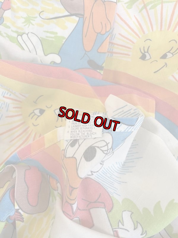 画像9: Disney Mickey Mouse Flat  sheet 60‘s / ディズニーのミッキーマウス　フラットシーツ (9)