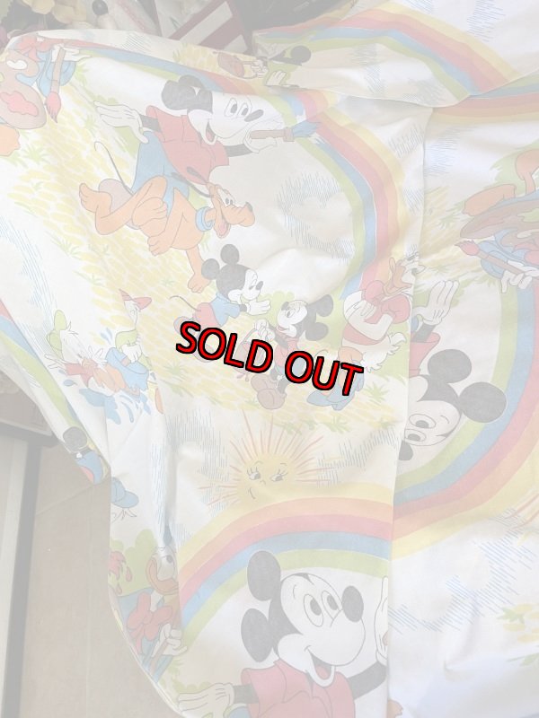 画像7: Disney Mickey Mouse Flat  sheet 60‘s / ディズニーのミッキーマウス　フラットシーツ (7)