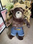 画像1: Smokey Bear Large Plush Doll 45cm / スモーキーベア　ぬいぐるみ　1970年代 (1)