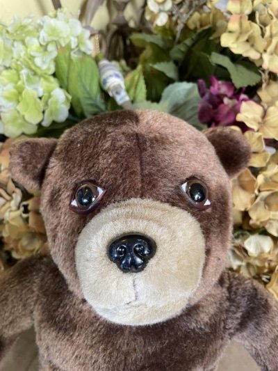 画像1: Smokey Bear Large Plush Doll 45cm / スモーキーベア ぬいぐるみ 1970年代