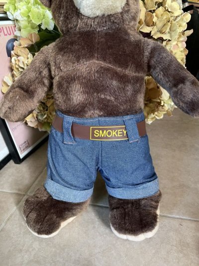 画像2: Smokey Bear Large Plush Doll 45cm / スモーキーベア ぬいぐるみ 1970年代
