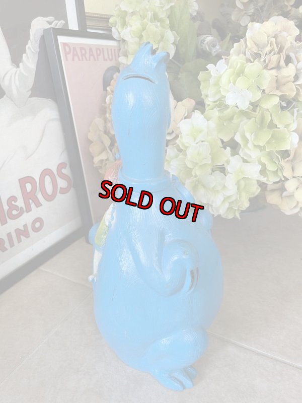 画像6: Hanna Barbera Flintstones Blue Dino & Pebbles Coin Bank Doll / フリントストーン ディノとペブルスの貯金箱　70年代 (6)