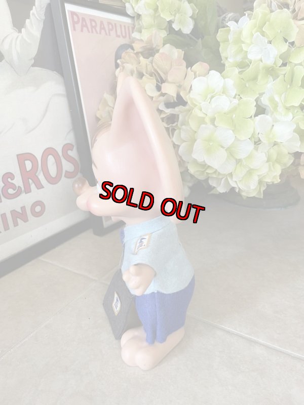画像2: Florida Mouse Huron Co Post Man coin Bank Vinyl Doll / フロリダマウス 郵便配達員 ボーイドール 貯金箱 60年代 (2)