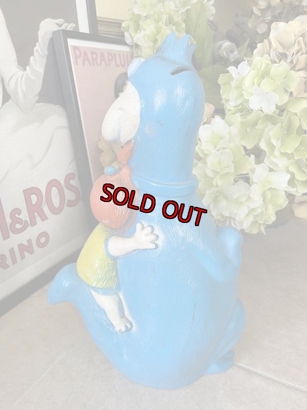 画像5: Hanna Barbera Flintstones Blue Dino & Pebbles Coin Bank Doll / フリントストーン ディノとペブルスの貯金箱　70年代 (5)