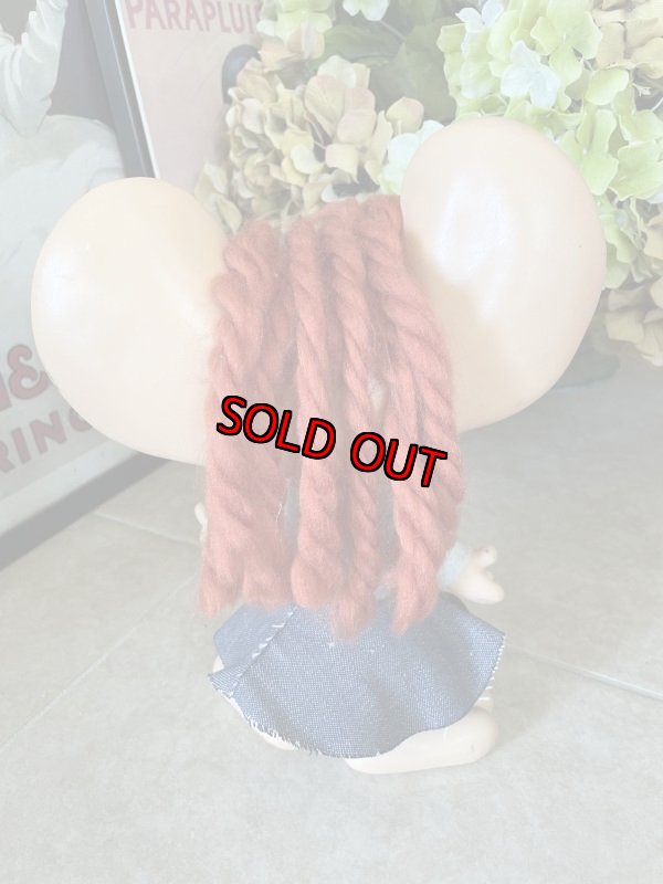 画像3: Florida Mouse Huron Co Post Office Woman coin Bank Vinyl Doll / フロリダマウス　郵便配達員　ガールドール　貯金箱 (3)