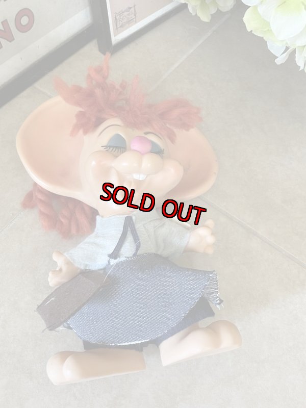 画像8: Florida Mouse Huron Co Post Office Woman coin Bank Vinyl Doll / フロリダマウス　郵便配達員　ガールドール　貯金箱 (8)