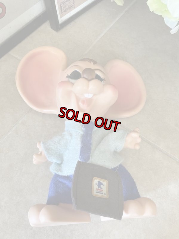 画像10: Florida Mouse Huron Co Post Man coin Bank Vinyl Doll / フロリダマウス 郵便配達員 ボーイドール 貯金箱 60年代 (10)