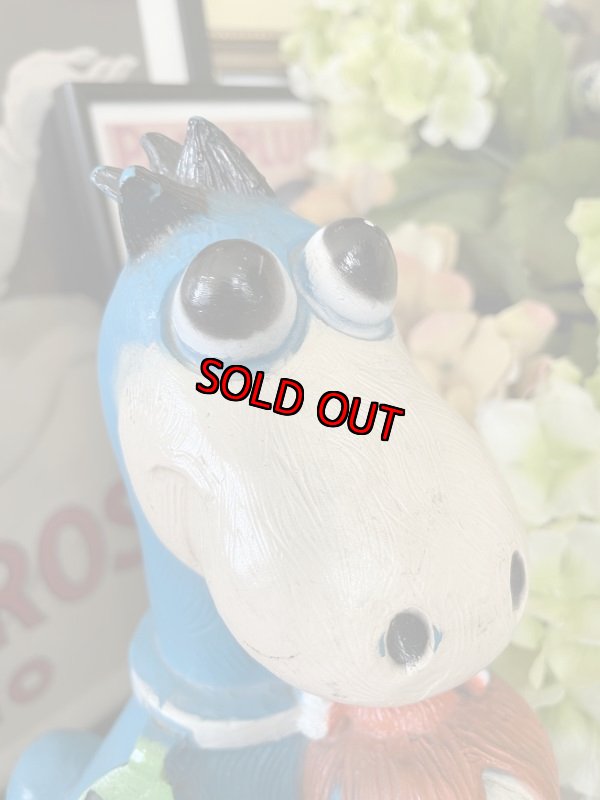 画像2: Hanna Barbera Flintstones Blue Dino & Pebbles Coin Bank Doll / フリントストーン ディノとペブルスの貯金箱　70年代 (2)