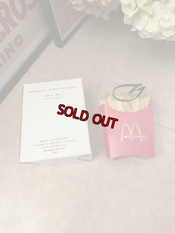 画像6: McDonald’s  French Fry Radio With Box / 箱付きマクドナルドのフライドポテトのラジオ　1982年 (6)
