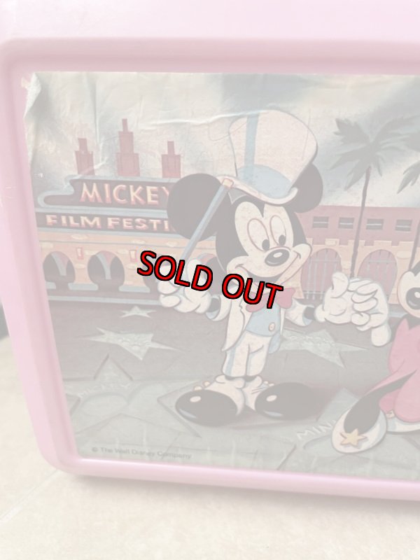 画像6: Mickey & Minnie Lunch Box With Thermos / ミッキー&ミニーのプラスチック製 ランチボックス 水筒付き、60年代 (6)