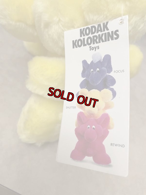 画像9: Kodak Kolorkins Shutter  Yellow  Plush Doll with Tag / コダック　シャッター　タグ付き　黄色いぬいぐるみ (9)