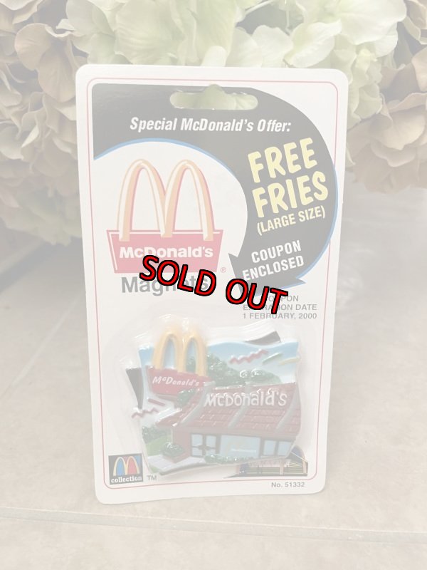 画像1: McDonald’s Restaurant Magnet 2000/ マクドナルドのブリスター入りマグネット　 (1)