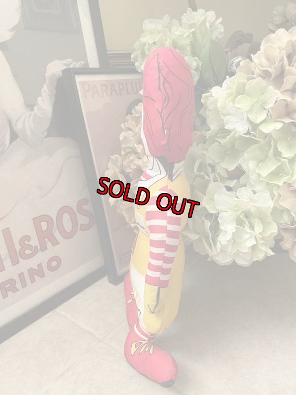 画像2: McDonald’s Ronald Pillow Doll /  マクドナルドのロナルド　ピロードール  (2)