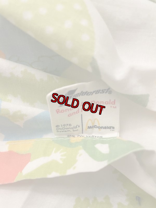 画像12: Mcdonalds flat sheet (A) 1976 / マクドナルド　フラットシーツ (12)
