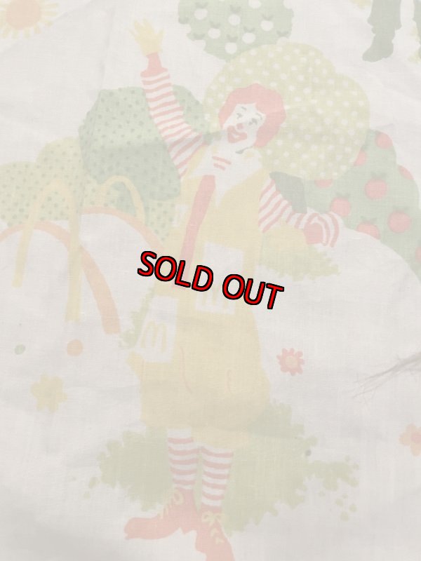 画像9: Mcdonalds flat sheet (A) 1976 / マクドナルド　フラットシーツ (9)