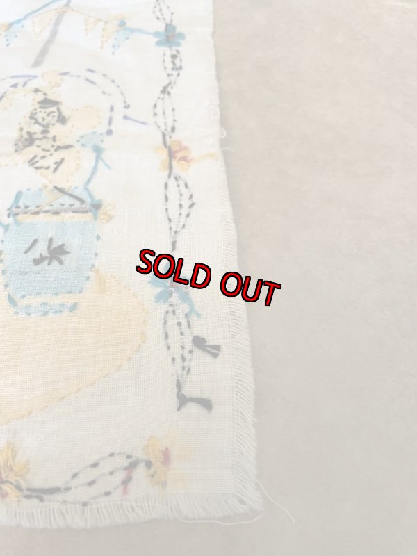 画像6: Huckleberry Hound & Yogi Bear fabric stitch sheet / レア！！　ハックルベリーハウンド、ヨギベア の刺繍ファブリック、布シート (6)