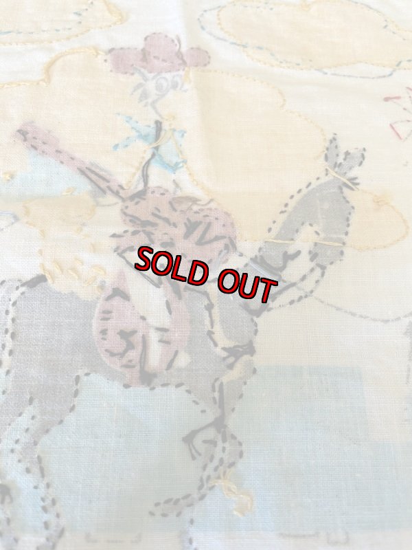 画像5: Quick McDraw  fabric stitch sheet / レア！！　早撃ちマックの刺繍ファブリック、布シート (5)