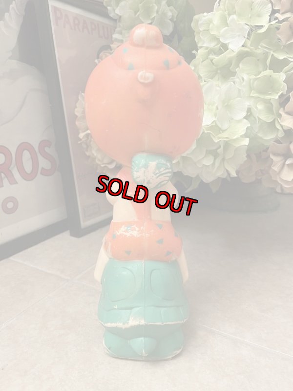 画像3: Hanna Barbera Flintstones Bamm Bamm On the turtle Plastic Coin Bank Doll / フリントストーン　バンバンと亀のプラスチック製 貯金箱　ドール　 (3)