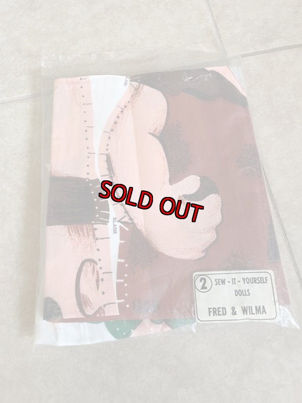 画像9: Flintstones Fred & Betty  Fabric Pillow Doll Kit  / フリントストーン　フレッド、ベティ、ピロードール　キット (9)