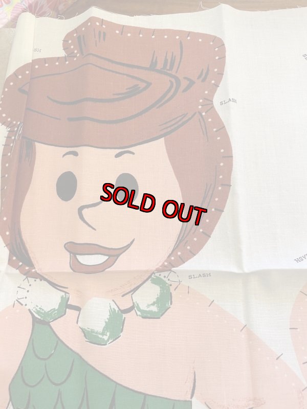 画像4: Flintstones Fred & Betty  Fabric Pillow Doll Kit  / フリントストーン　フレッド、ベティ、ピロードール　キット (4)