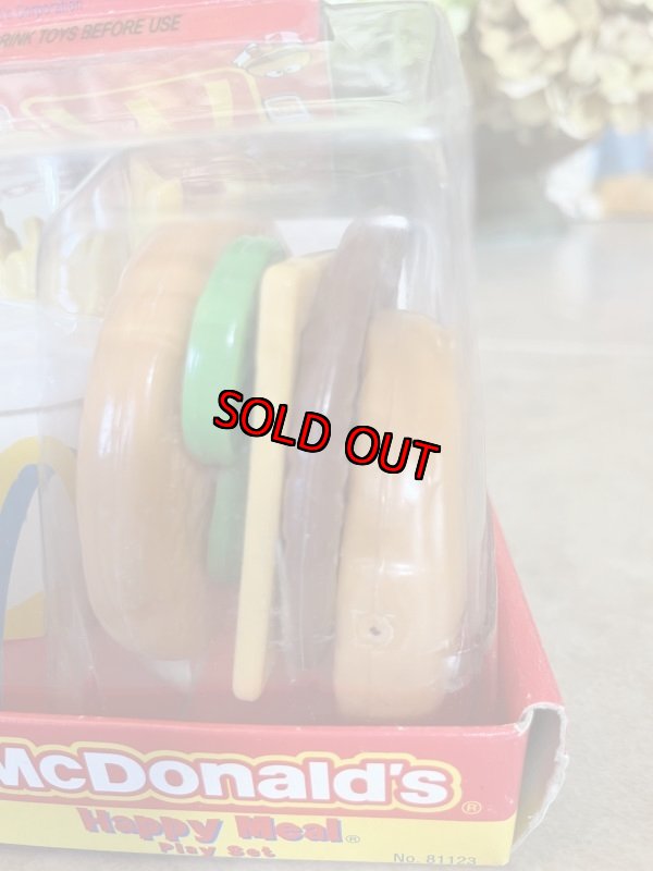 画像7: McDonald’s hamburger play food set with box 2001 (A) / マクドナルドのハンバーガー、プレイフードセット (7)