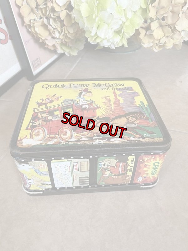 画像9: Huckleberry Hound  Yogi Bear Tin Lunch Box 1961 (A) / ハックルベリーハウンド、ヨギベア　ティン製　ランチボックス缶 (9)