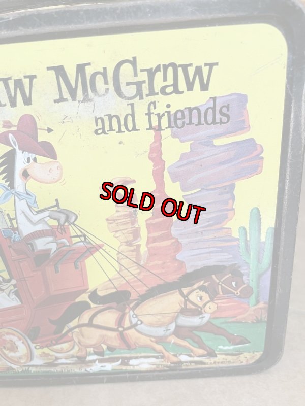 画像5: Huckleberry Hound  Yogi Bear Tin Lunch Box 1961 (A) / ハックルベリーハウンド、ヨギベア　ティン製　ランチボックス缶 (5)