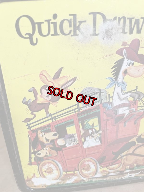 画像4: Huckleberry Hound  Yogi Bear Tin Lunch Box 1961 (A) / ハックルベリーハウンド、ヨギベア　ティン製　ランチボックス缶 (4)