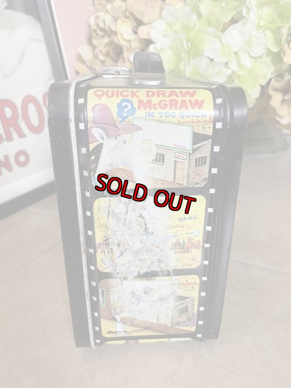 画像7: Huckleberry Hound  Yogi Bear Tin Lunch Box 1961 (A) / ハックルベリーハウンド、ヨギベア　ティン製　ランチボックス缶 (7)