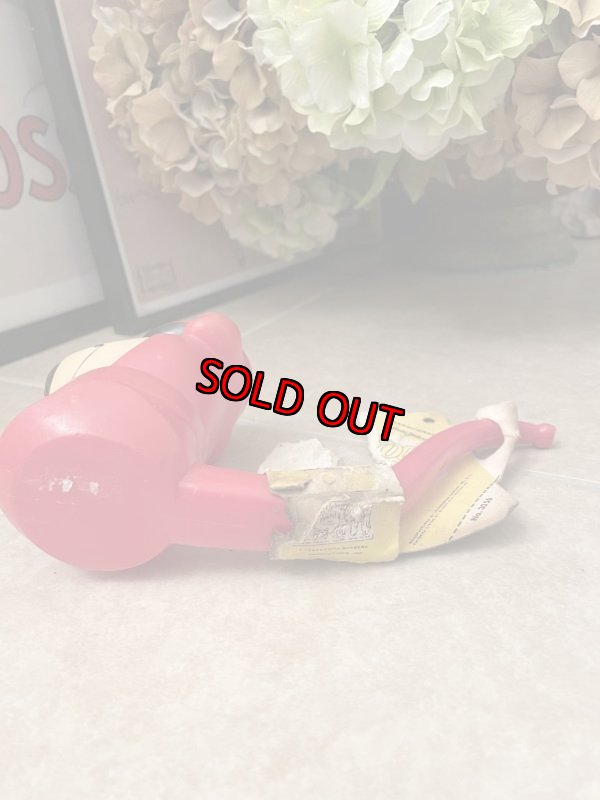 画像8: Yogi Bear bubble Pipe with paper label / ヨギベア バブル、プラスチック製の赤いパイプ、タグ付き (8)