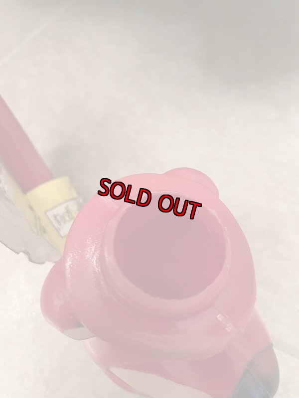 画像7: Yogi Bear bubble Pipe with paper label / ヨギベア バブル、プラスチック製の赤いパイプ、タグ付き (7)