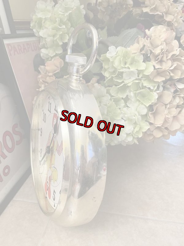 画像3: McDonalds Ronald  Round Large Wall Clock 70’s / マクドナルド、ロナルドの丸い壁時計　大きいウォールクロック (3)