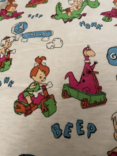 画像2: Hanna Barbera Flintstones Fabric 1991 / ハンナバーベラ、フリントストーンズの布