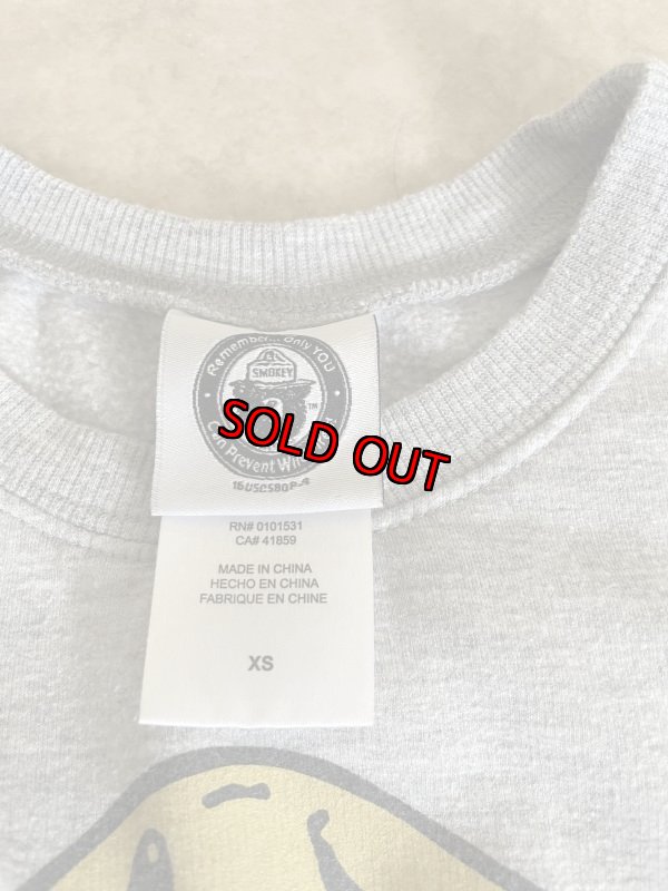 画像9: Smokey Bear Sweatshirt  / スモーキーベア　トレーナー (XS) (9)