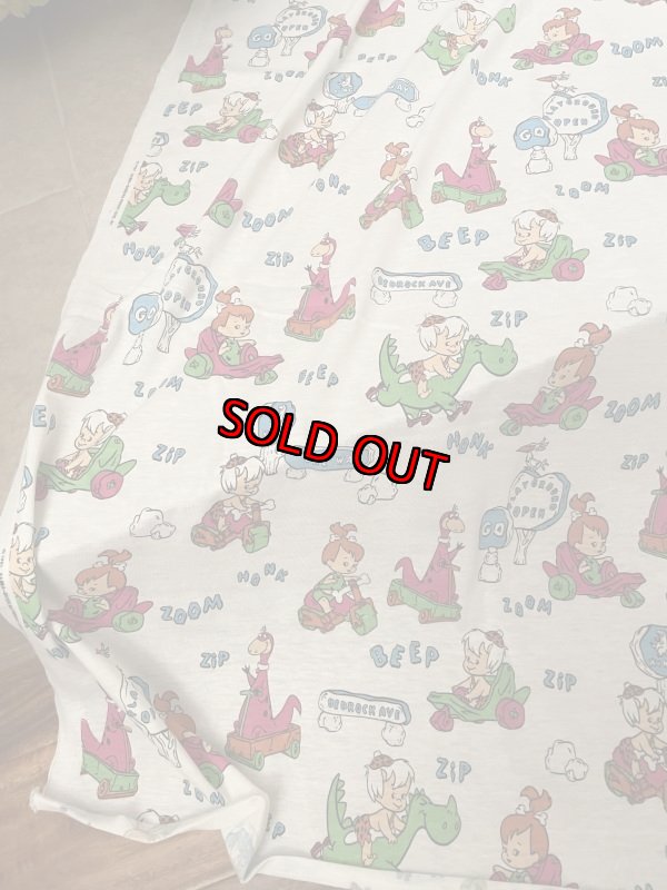 画像2: Hanna Barbera Flintstones Fabric 1991 / ハンナバーベラ、フリントストーンズの布 (2)