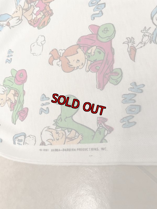 画像5: Hanna Barbera Flintstones Fabric 1991 / ハンナバーベラ、フリントストーンズの布 (5)