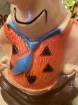 画像10: Hanna Barbera Flintstones Fred Plastic Coin Bank Doll 1973 / フリントストーン　フレッド　プラスチック製 貯金箱　ドール　1994年 (10)