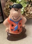 画像1: Hanna Barbera Flintstones Fred Plastic Coin Bank Doll 1973 / フリントストーン　フレッド　プラスチック製 貯金箱　ドール　1994年 (1)