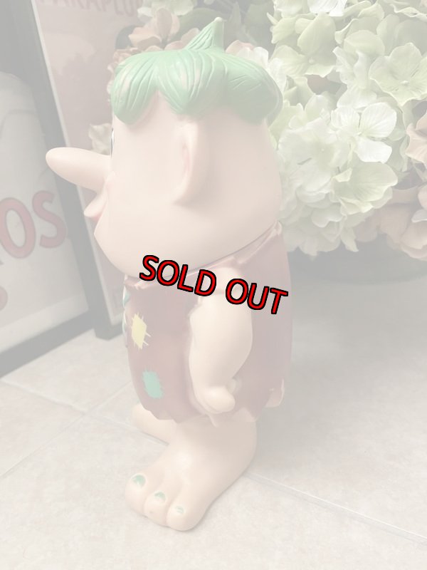 画像2: Hanna Barbera Flintstones Barney Plastic Green Hair Doll 1960 / フリントストーン　バーニー　プラスチック製　ドール　70年代 (2)
