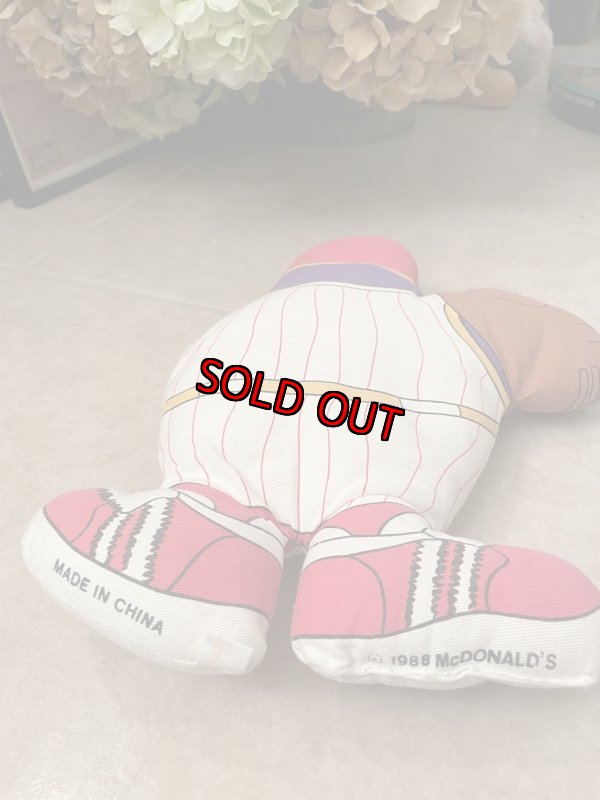 画像6: McDonald’s Grimace Baseball Pillow Doll  1988  / マクドナルドの野球グリマス、ピロードール　80‘s (6)